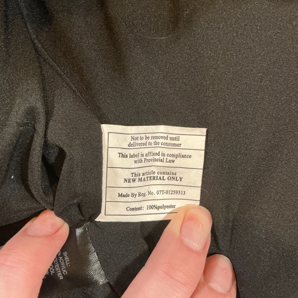 White House Black Market Tweed Mock Neck Puffer Vest Black White Size XL - Picture 9 of 9